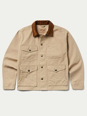 Schaefer Outfitter Fenceline Brush Jacket in Beige, Size Medium
